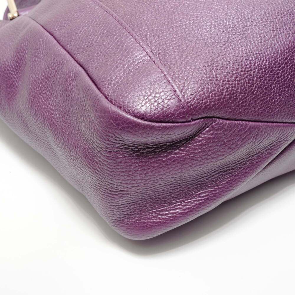 GUCCI Purple Leather Tote Bag - Picture 5 of 13